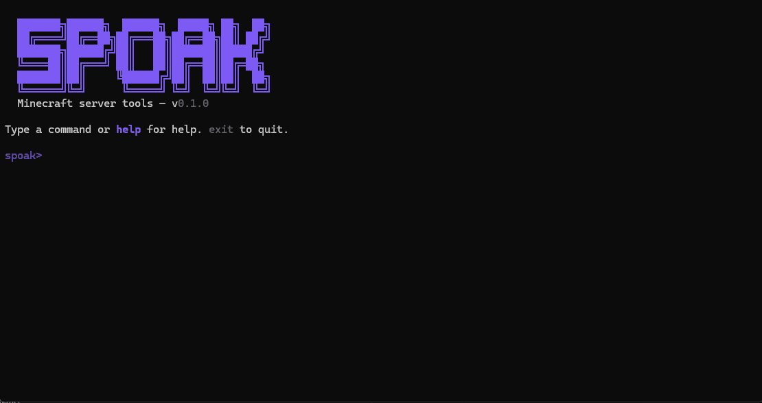 Spoak CLI interactive mode